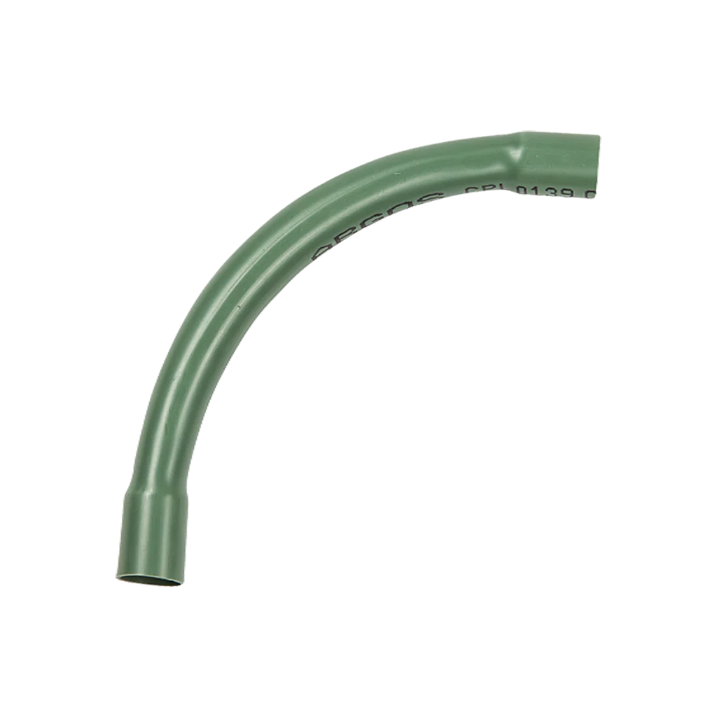 Codo de pvc conduit verde pesado 1 1/4" X 90 ARGOS CPP0329